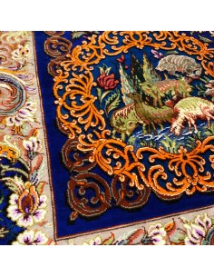Qom Hand-Knotted All Silk Rug Rc-218 full view 2