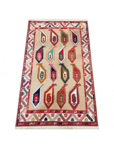 Tabriz Hand-Knotted Wool Kilim Rc-221 full view
