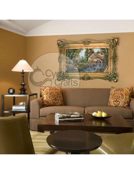 The Watermill AG-806 Tabriz Hand Knotted Tableau Rug wall art The Watermill AG-806 Tabriz Hand Knotted Tableau Rug wall art