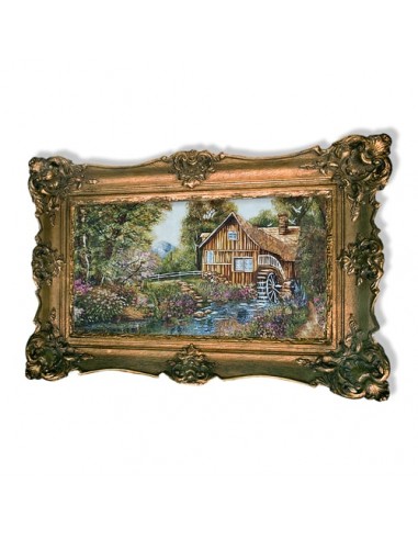 The Watermill AG-806 Tabriz Hand-Knotted Tableau Rug right angle