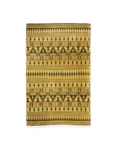 Shiraz Gold and Black Modern Rug Rc-233 full view