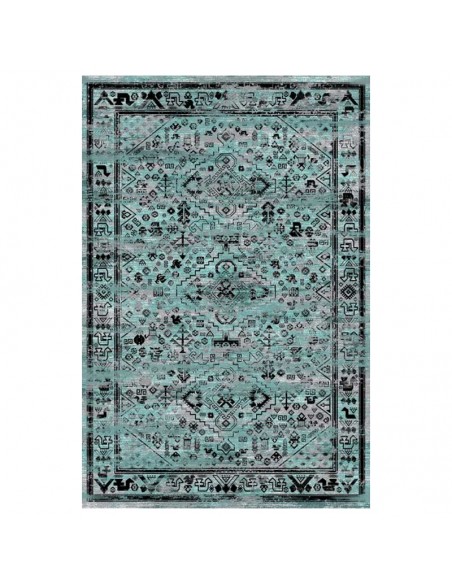 Persian Blue Vintage Rug Rc-234 full view Persian Blue Vintage Rug Rc-234 full view