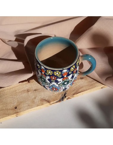 Hand-Painted Minakari Mug | Persian Meenakari Handmade Cup