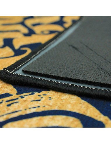 Double Layer Navy Blue Calligraphy Rug Rc-235 back