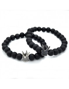 Special Black Onyx Bracelet Set - markdown