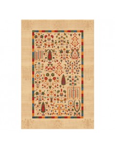 Machine-woven Double Layer Cream Gabbeh Rc-238 full view