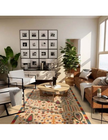 Machine-woven Double Layer Cream Gabbeh Rc-238 in decoration