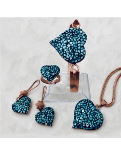 Unique Heart Shaped Jewelry | Blue Turquoise Jewelry Set 2