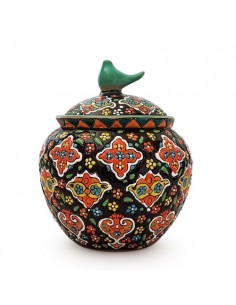 Hand-Made Modern Minakari Candy Pot/Bowl AC-881 fv