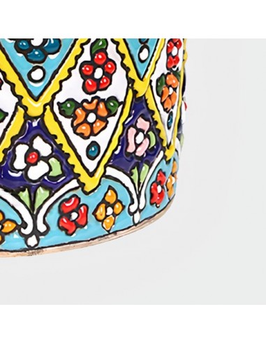 Hand-Painted Minakari Candle Holder Bird-AC-880 ZIBO