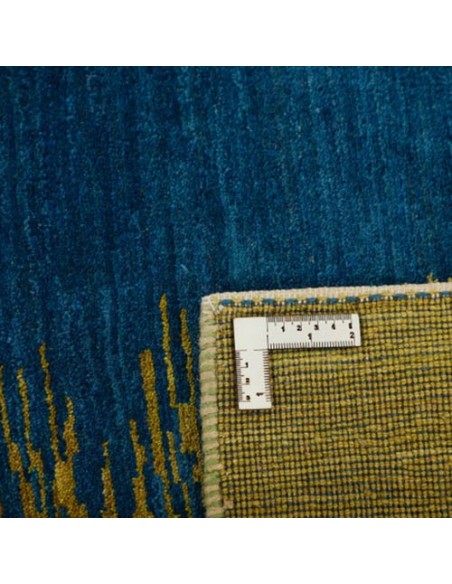 Persian Blue/Green Gabbeh Rug Rc-244 back view