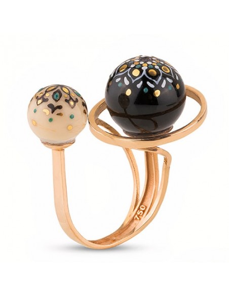 Hand Made Minakari Gold Ring AC-900 fv