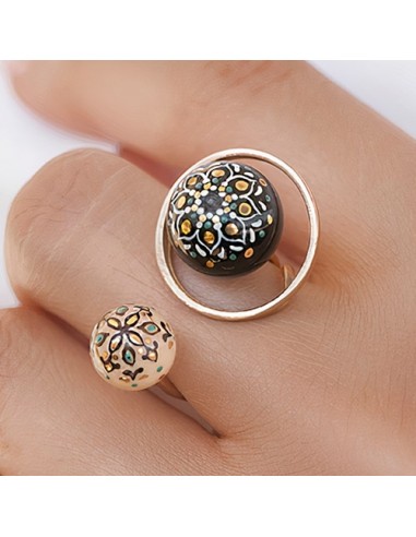 Hand Made Minakari Gold Ring AC-900 iu1