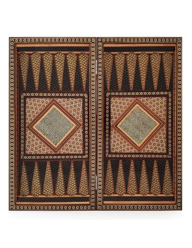 Wood Inlay Chessboard & Backgammon HC-903 fvb