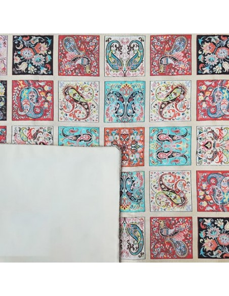 Hand-woven Art Silk Termeh Tablecloth | Cachemire Silk Cloth Hand-woven Art Silk Termeh Tablecloth | Cachemire Silk Cloth