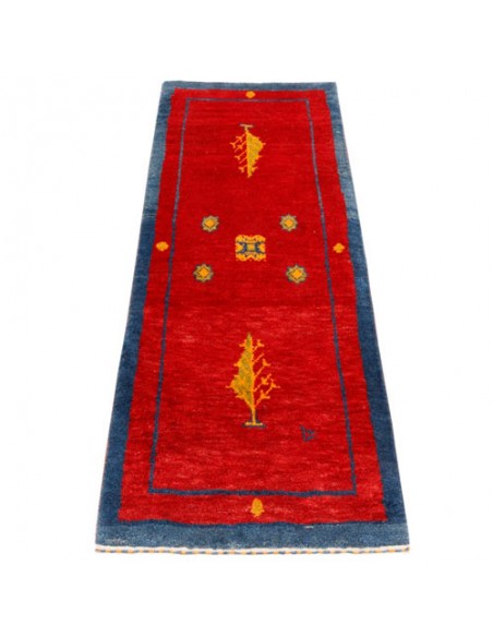 Handmade Red Gabbeh Runner Rc-248 full view
