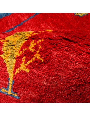 Handmade Red Gabbeh Runner Rc-248 zoom in