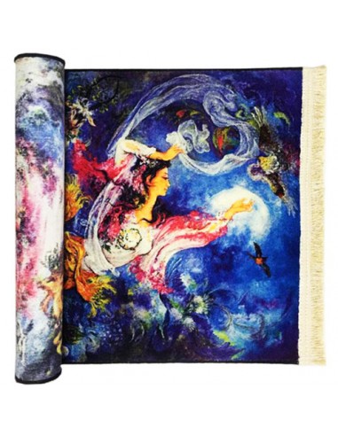 Woman AG-144 miniature tableau rug Warp