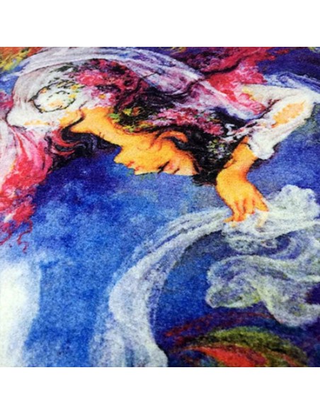 Woman AG-144 miniature tableau rug Zoom In-2