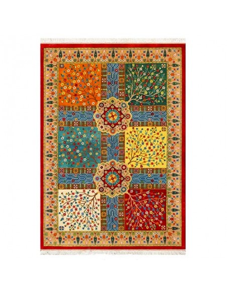 Persian Hand-knotted Rug With Unique Design Rc-253 full view Persian Hand-knotted Rug With Unique Design Rc-253 full view