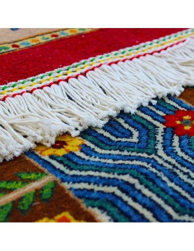 Persian Hand-knotted Rug With Unique Design Rc-253 fringe