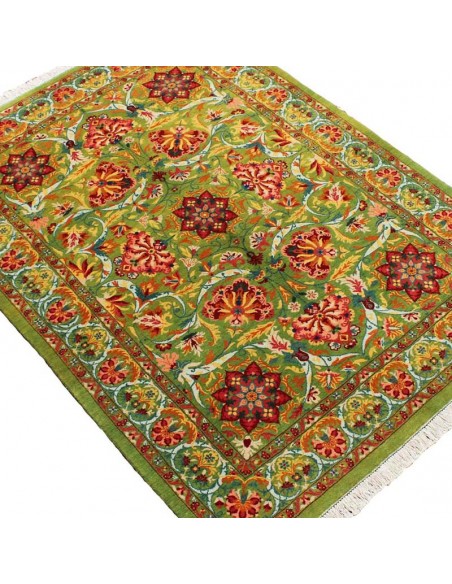 Persian Green Wool Carpet Rc-257
