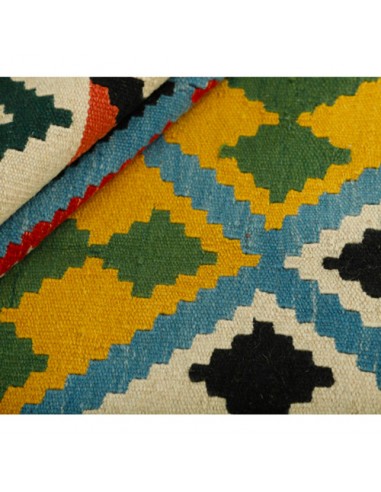 Persian Handmade Kilim Rug With Qashqai Design Rc-259 | Kilim