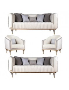 modern ivory and grey sofa 2