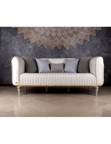 modern ivory and grey sofa