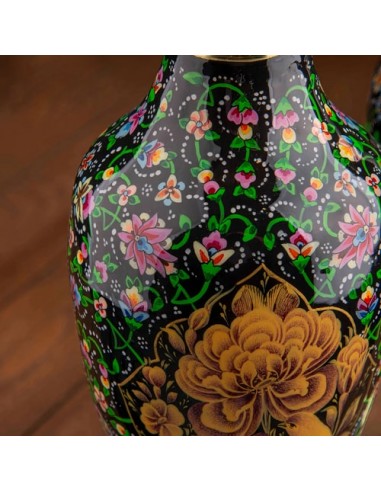 Hand Painted Brass Minakari Vase 2 Pcs AC-951 zi3