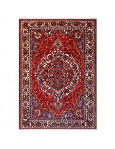 Bakhtiari Hand-woven Wool Red Carpet | Sale of Persian rug