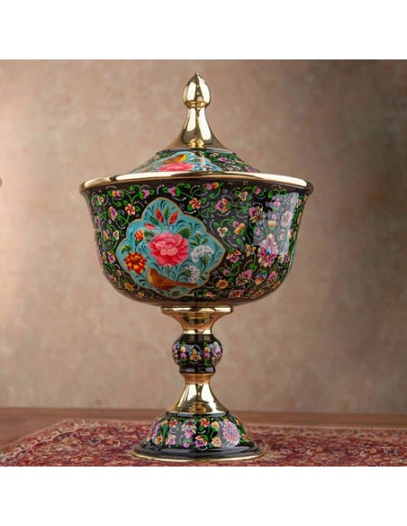 Hand Painted Modern Minakari Bowl & Vases 3 Pcs HC-956 bfv1