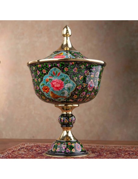 Hand Painted Modern Minakari Bowl & Vases 3 Pcs HC-956 bfv1 Hand Painted Modern Minakari Bowl & Vases 3 Pcs HC-956 bfv1