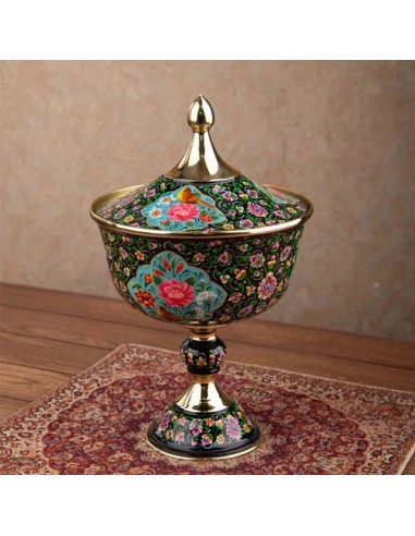 Hand Painted Modern Minakari Bowl & Vases 3 Pcs HC-956 bfv2