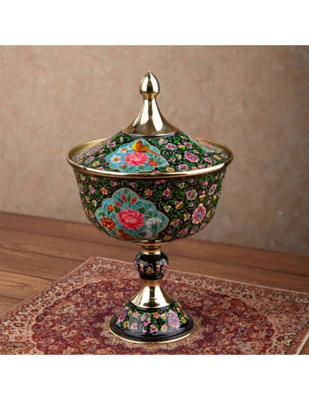 Hand Painted Modern Minakari Bowl & Vases 3 Pcs HC-956 bfv2 Hand Painted Modern Minakari Bowl & Vases 3 Pcs HC-956 bfv2