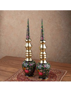 Hand Painted Modern Minakari Bowl & Vases 3 Pcs HC-956 fv 2