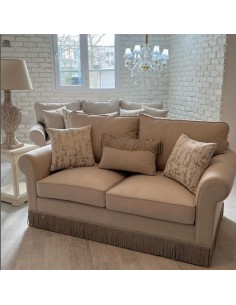 beige lawson-style sofa set 2