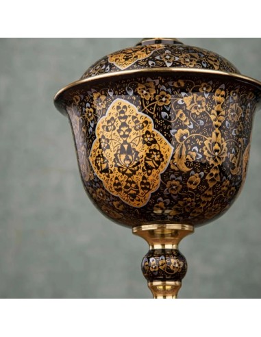 Hand Painted Brass Meenakari Candy Bowl HC-962 ziu