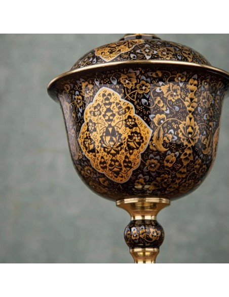 Hand Painted Brass Meenakari Candy Bowl HC-962 ziu Hand Painted Brass Meenakari Candy Bowl HC-962 ziu