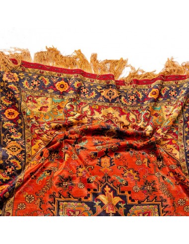 Khorasan Hand-woven Ornamental Reversible All Silk Rug Rc-262  fringe