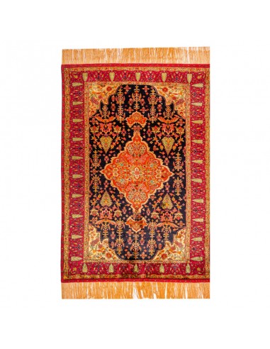 Khorasan Hand-woven Ornamental Reversible Silk Rug Rc-262