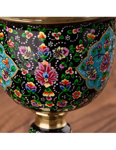 Finished Brass Modern Minakari Candy Bowl HC-964 zim