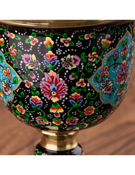 Finished Brass Modern Minakari Candy Bowl HC-964 zim