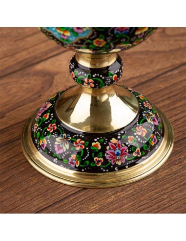 Finished Brass Modern Minakari Candy Bowl HC-964 zib