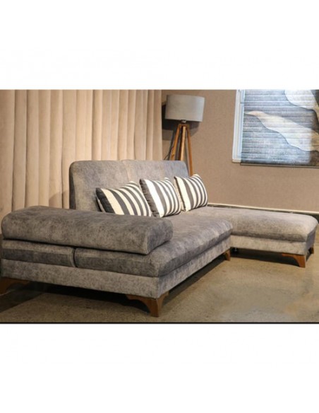 grey sectional sleeper sofa - lateral