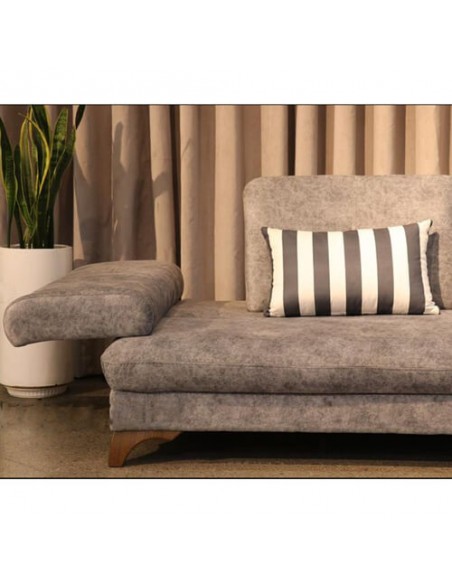grey sectional sleeper sofa - opened-arm