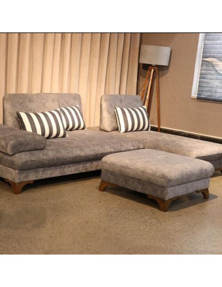 grey sectional sleeper sofa - pouf
