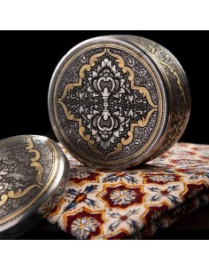 Hand Engraved Brass Coated Jewelry Box HC-967 fv 2