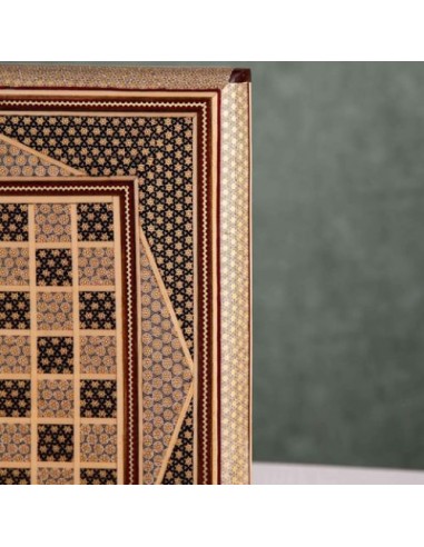 Handmade Wood Inlay Backgammon & Chessboard HC-977 zi1