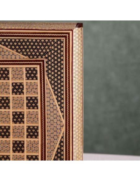 Handmade Wood Inlay Backgammon & Chessboard HC-977 zi1